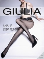 Giulia Amalia Impresso - Polka dot tights with elegant lace finish at the top Giulia Amalia Impresso - Polka dot tights with elegant lace finish at the top
