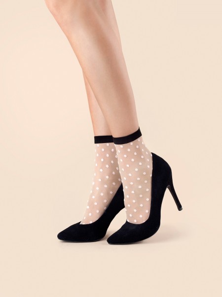 Fiore - Chaussettes avec motif à pois