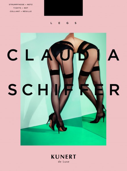 Claudia Schiffer Legs Kunert de Luxe Collant Bow