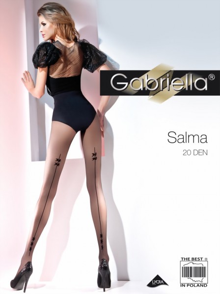 Gabriella - Sensuous patterned tights Salma 20 den