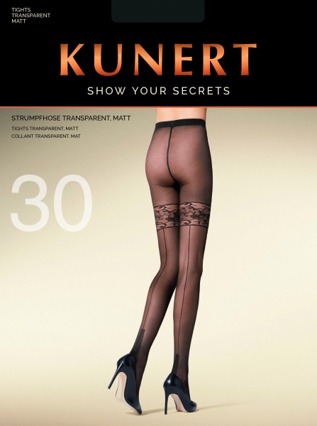 KUNERT Glamorous Ornement - Tendance imitation tenue collants avec couture arrière