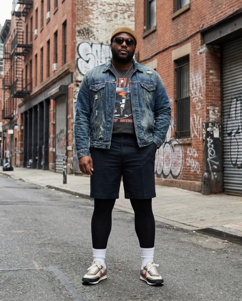 Glamory Thermoman - Leggings opaques grande taille 100 deniers pour hommes