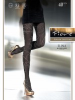 Fiore - Elegant tights with floral pattern Elina 40 DEN Fiore - Elegant tights with floral pattern Elina 40 DEN