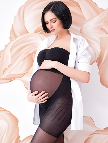 Giulia Mama 20 - Collant maternité transparent 20 deniers