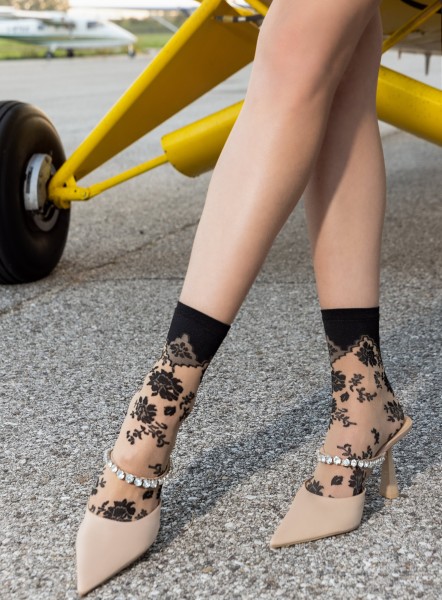 Trasparenze - Chaussettes transparentes 20 deniers avec effet tatouage