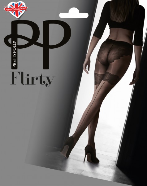 Pretty Polly - Backseam tights with body detail