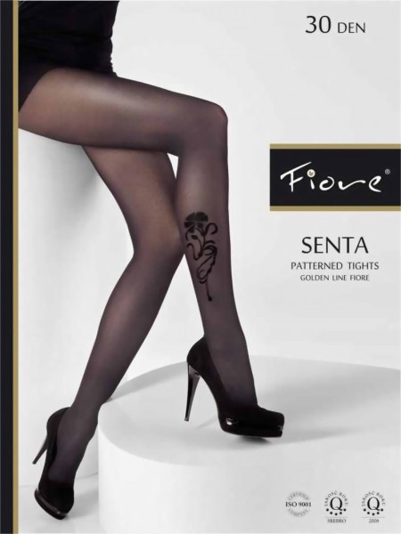 Fiore - Tights with subtle flower pattern Senta 30 DEN
