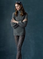 Fiore Wintertime - Maquette de 40 deniers sur les collants de genou avec motif hivernal Fiore Wintertime - Maquette de 40 deniers sur les collants de genou avec motif hivernal