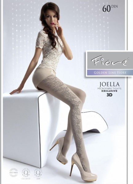 Fiore - Opaque floral pattern tights Joella 60 DEN