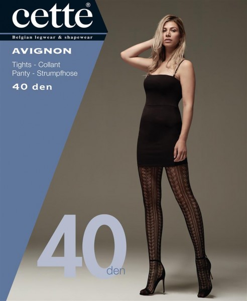 Cette Size Plus Collection Avignon - Collant avec coton et motif ajouré