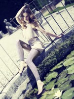 Omero - Stylish patterned cotton-lace leggings Milly Omero - Stylish patterned cotton-lace leggings Milly