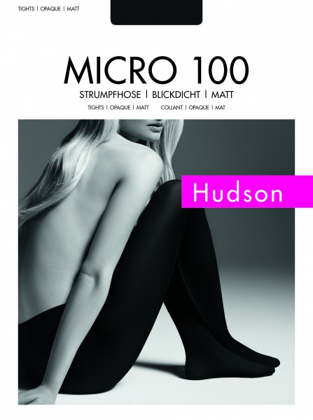 Hudson Micro 100 - Collant opaque mat