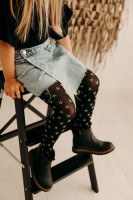 Fiore - Collant fille avec étoiles scintillantes en lurex Fiore - Collant fille avec étoiles scintillantes en lurex