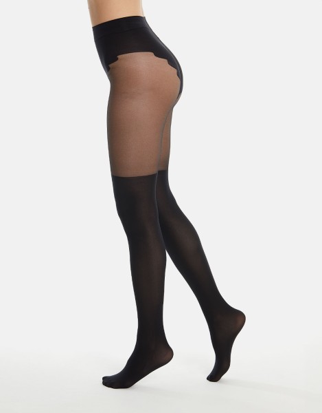 Cette - collants effet cuissardes avec collant ouvert