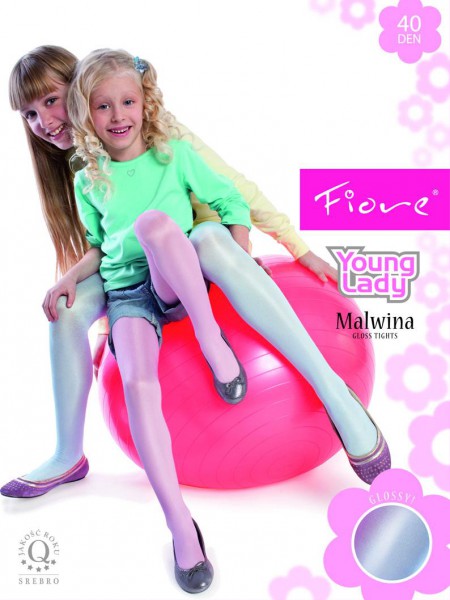 Fiore - Collants élégants brillants pour enfants Malwina 40 denier